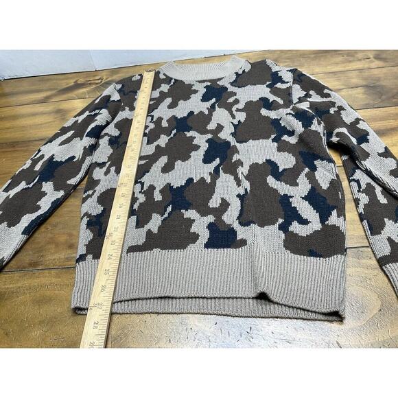 VINTAGE Bob Fratzke Winona Sweater Men’s Size Medium Brown Camo - Picture 4 of 9